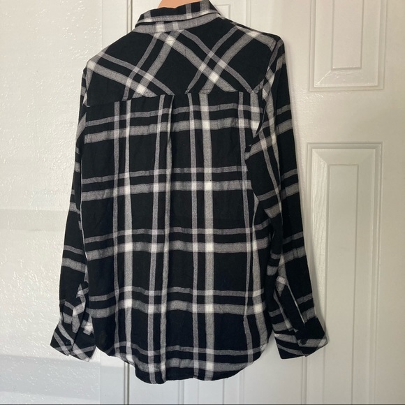 Rails black white hunter plaids buttondown shirt - Picture 2 of 2